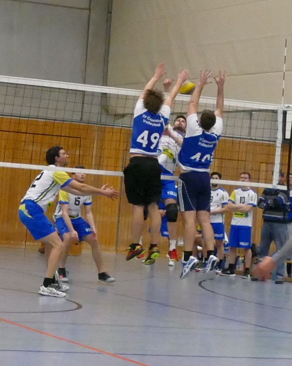 Herren1 Volleyball Doppelblock