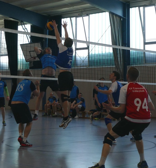 Herren1 Volleyball Doppelblock