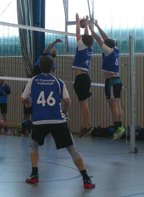 Herren1 Volleyball Doppelblock