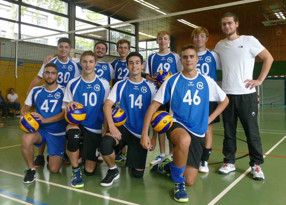 Männliche Jugend U20 Volleyball Teamfoto