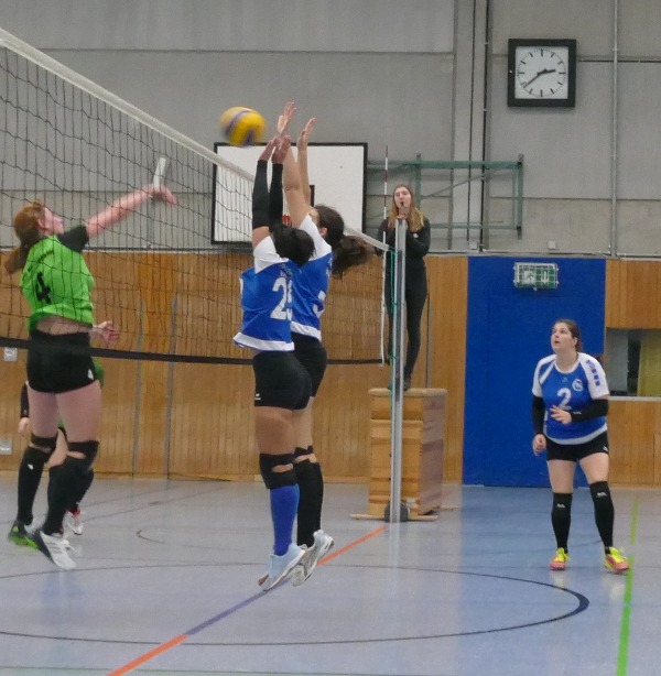 Damen 2 Volleyball Block