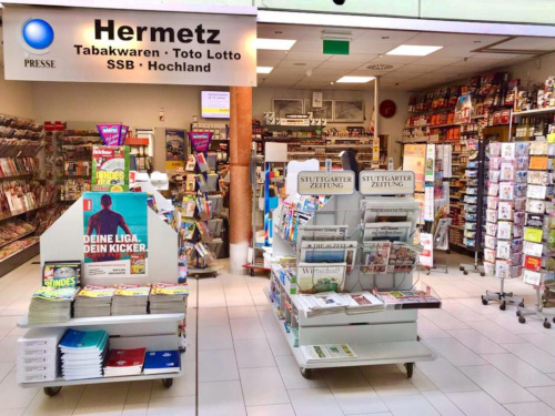 Hermetz - Zeitschriften, Toto-Lotto, SSB, Hochland, Tabakwaren